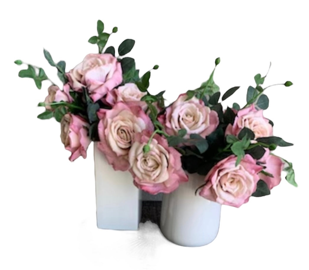 Style Roses Vase White Vases With Pink Roses – rockhampton-vintage-hire