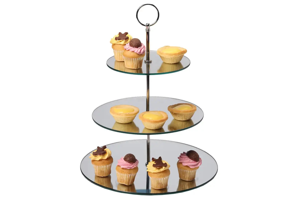 3 tier mirror cake stand Rockhampton Vintage Hire