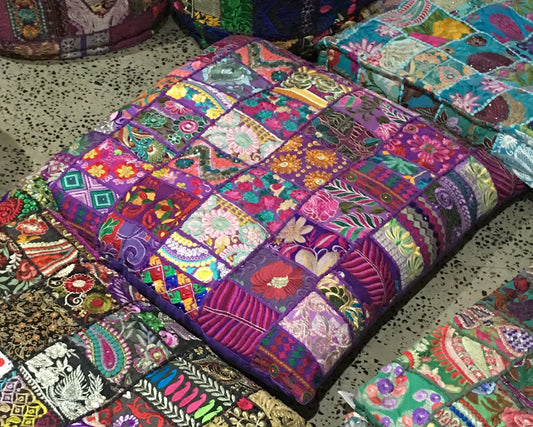Bohemian Cushions - Large Square Purple