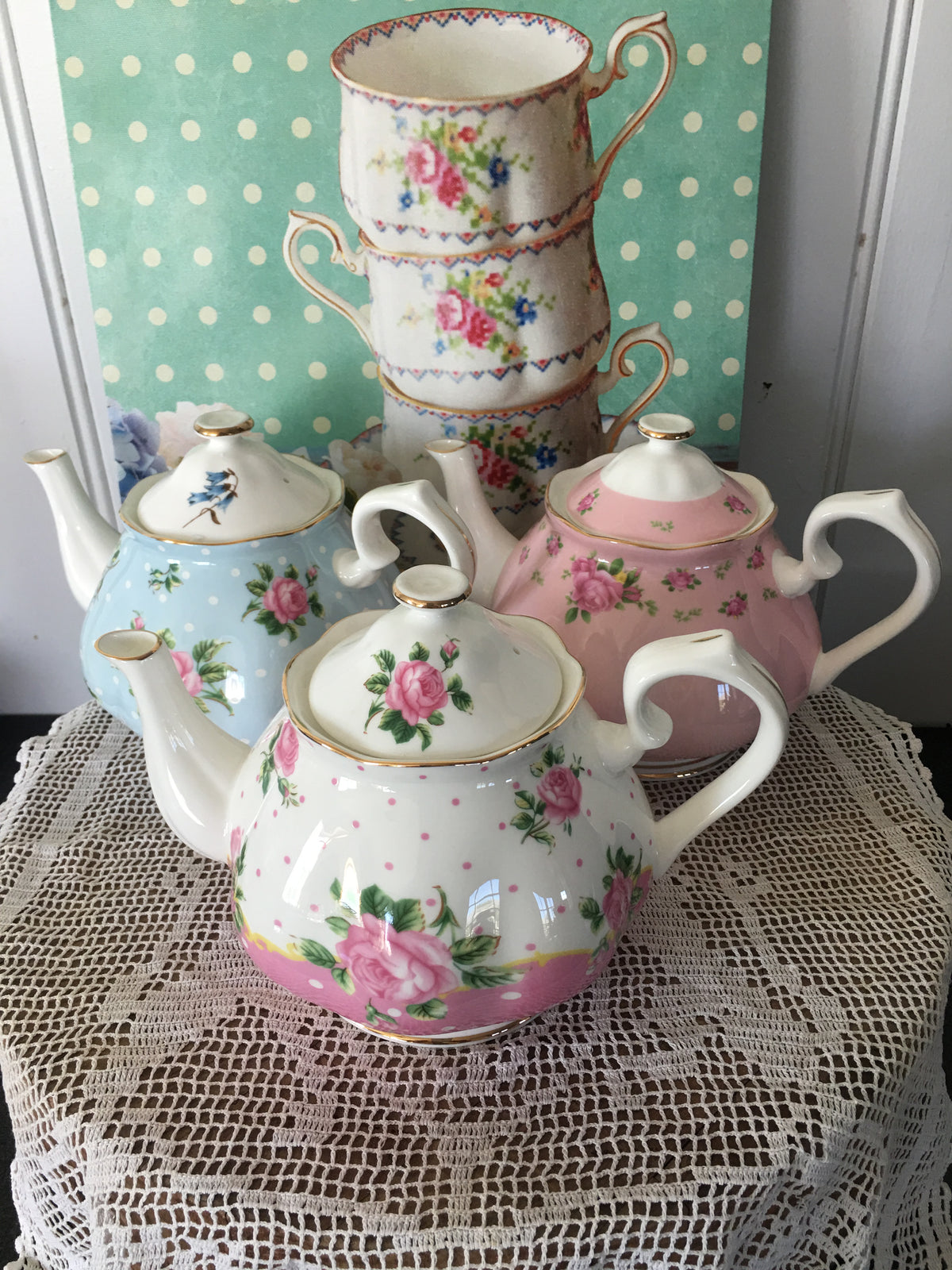 Hi Tea Pot High Tea - Teapots x3 Bundle – rockhampton-vintage-hire