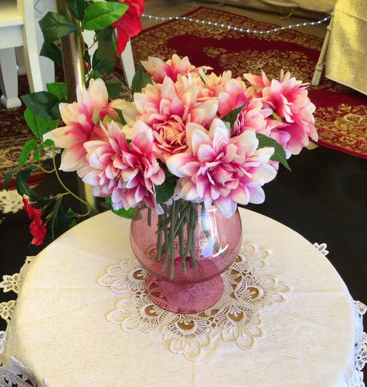 Vases Vintage Pink Balloon Glass Rockhampton Vintage Hire