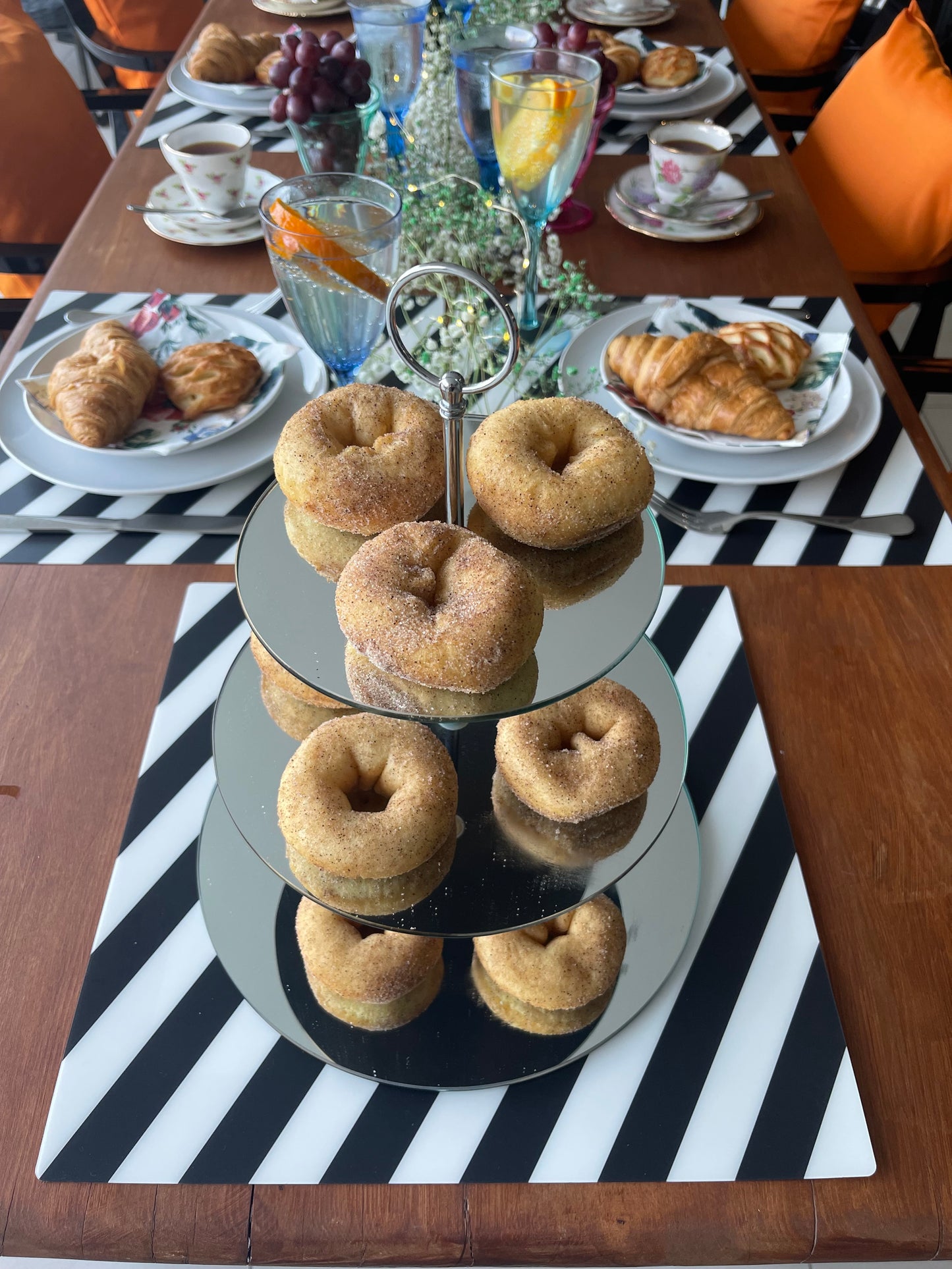3 tier mirror cake stand Rockhampton Vintage Hire
