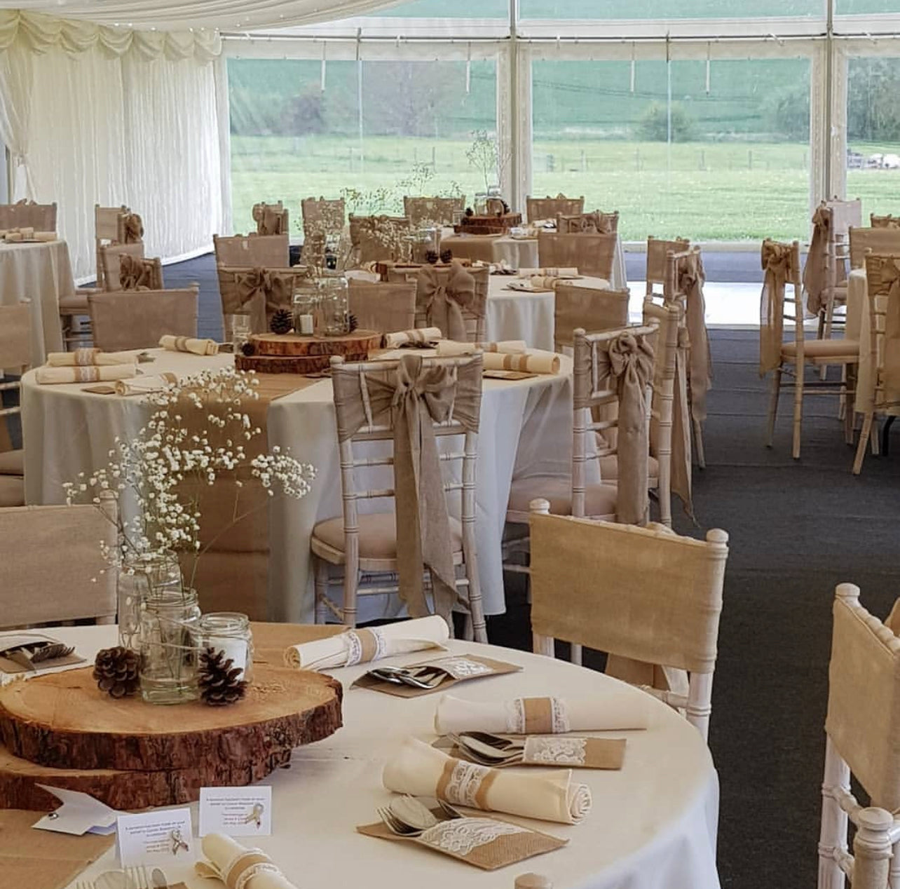 Chair Sash - Burlap Hessian Rockhampton Vintage Hire