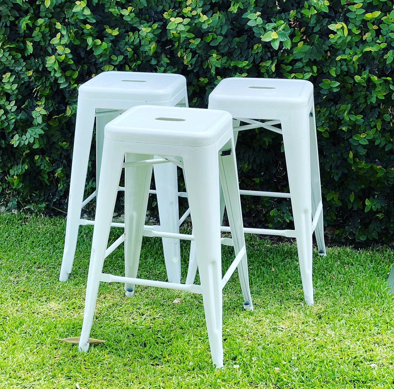 Chairs - Stools Wedding & Event Tolix White – rockhampton-vintage-hire