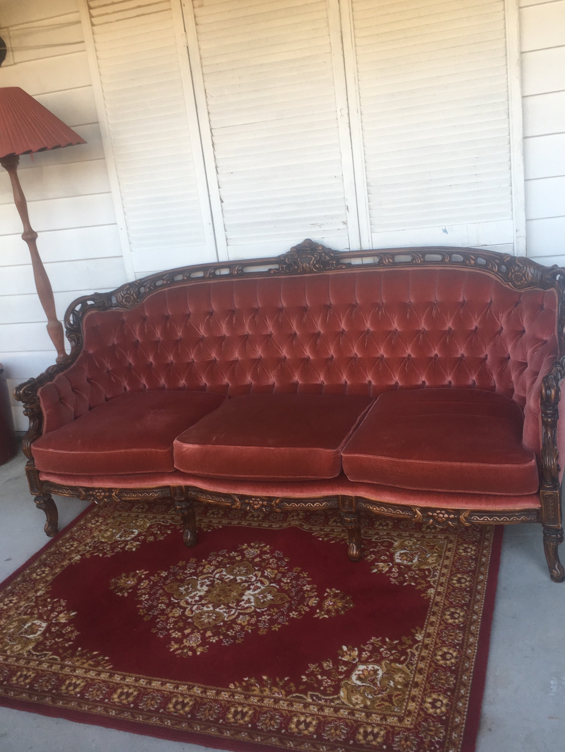 Couch - Vintage Velvet Dusty Pink Wedding & Event Rockhampton Vintage Hire